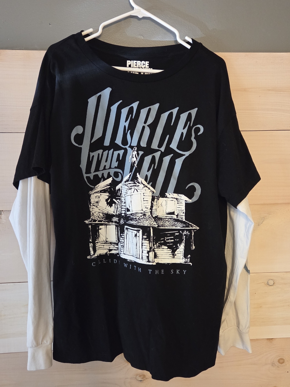 Pierce The Veil Black Graphic Long-Sleeve Layered Tee